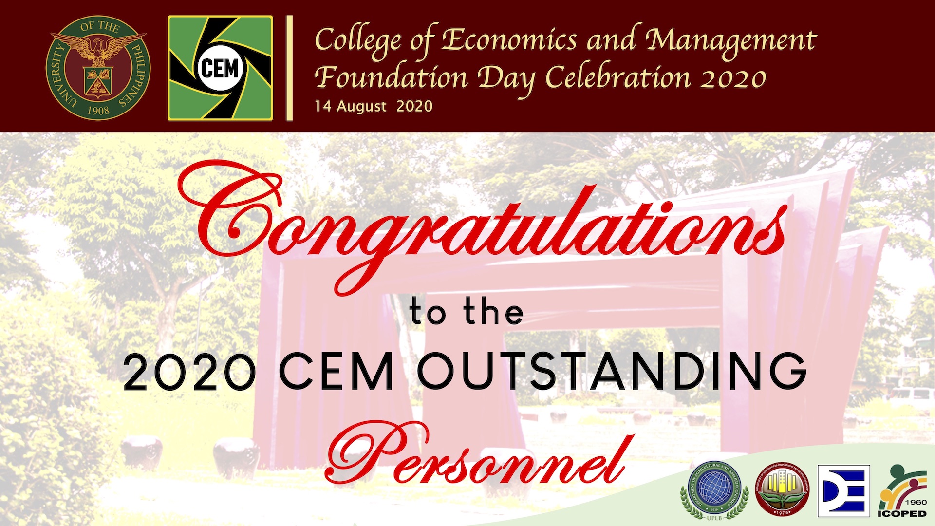 CEM recognized its 2020 Outstanding Personnel during its Foundation Day Celebration