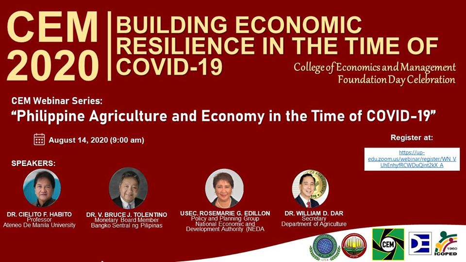 Philippine Agriculture and Economy in the Time of COVID-19