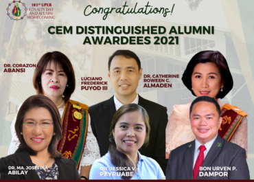 Six Alumni Awarded as  CEM Distinguished Alumni Awardees for UPLB’s 103rd Loyalty Day
